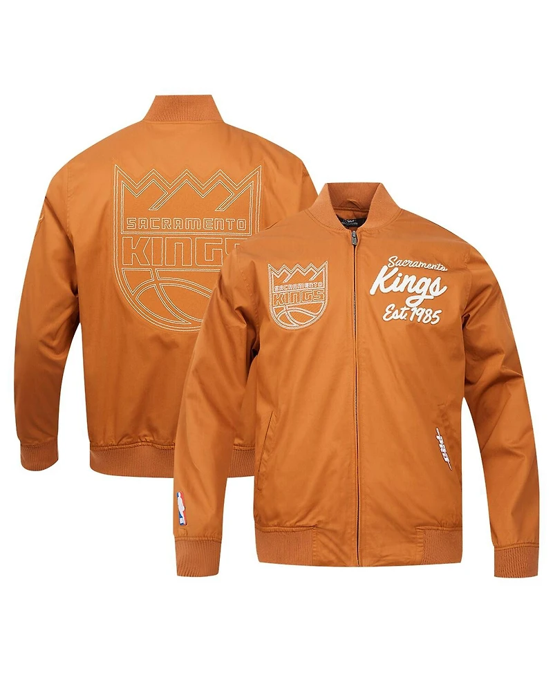 Pro Standard Men's Brown Sacramento Kings Paint The City Full-Zip Jacket
