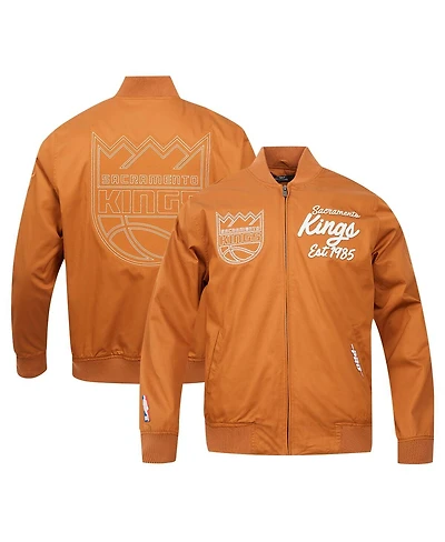 Pro Standard Men's Brown Sacramento Kings Paint The City Full-Zip Jacket