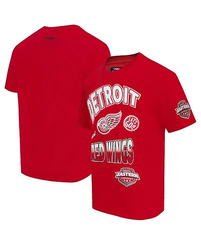 Pro Standard Men's Red Detroit Wings Turn It Up T-Shirt