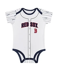 Outerstuff Big Boys and Girls Boston Red Sox Play Ball 2-Pack Bodysuit Set