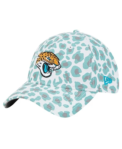 New Era Preschool White Jacksonville Jaguars Active Leopard 9TWENTY Adjustable Hat
