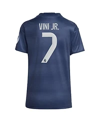 Adidas Women's Vini Jr. Blue Real Madrid 2025/26 Away Replica Player Jersey