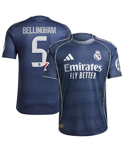 Adidas Men's Jude Bellingham Blue Real Madrid 2025/26 Away Authentic Player Jersey