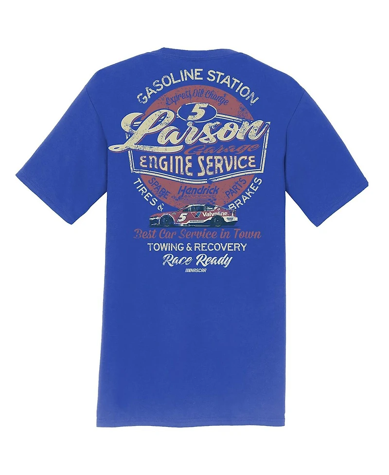 Hendrick Motorsports Team Collection Men's Royal Kyle Larson Valvoline Car T-Shirt
