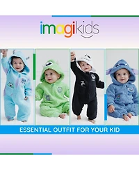 Monsters Inc. Baby Boys Cozy Faux Sherling Zip Up Cosplay Coverall Newborn to (Newborn - 24 Months)