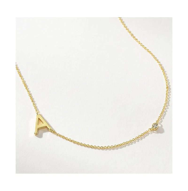 Uncommon James 14k Gold-Plated Personalized Touch Initial Necklace