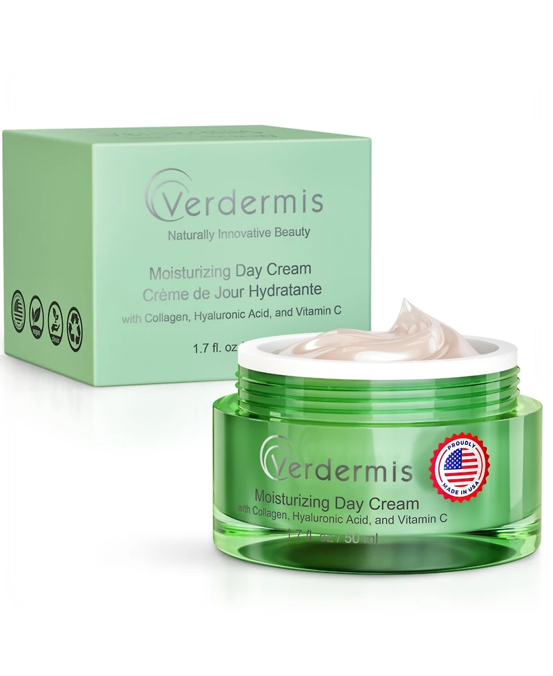 Moisturizing Day Cream with Collagen, Hyaluronic Acid, and Vitamin C
