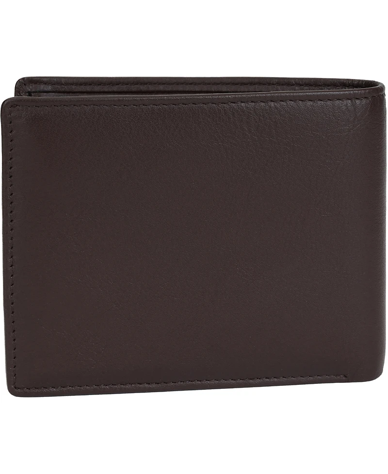 Mancini Men's Sonoma Rfid Secure Center Wing Wallet