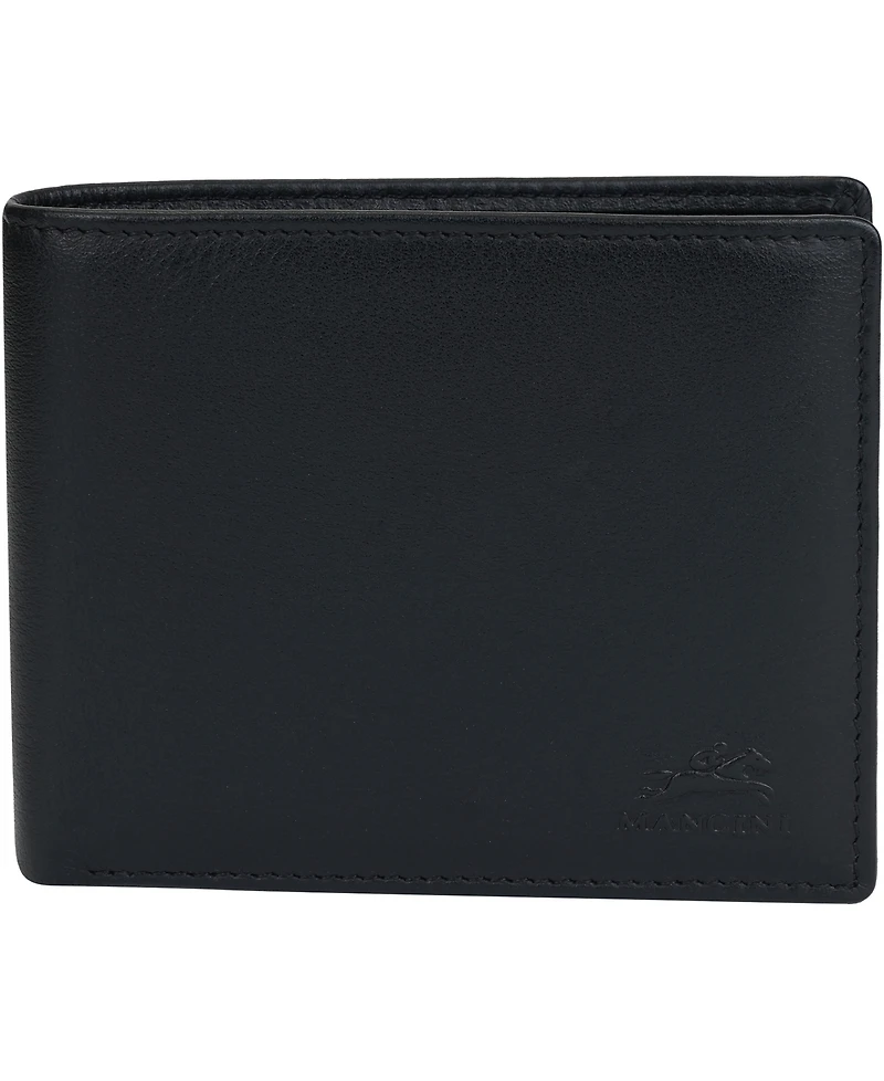 Mancini Men's Sonoma Rfid Secure Center Wing Wallet