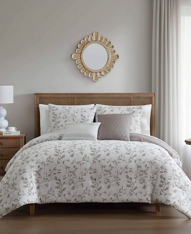 Hallmart Collectibles Lisandra Botanical 9-Pc. Comforter Set, Queen