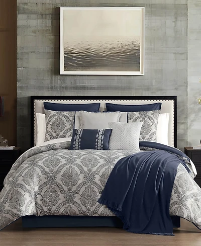 Hallmart Collectibles Teisha Damask 14-Pc. Comforter Set, Queen