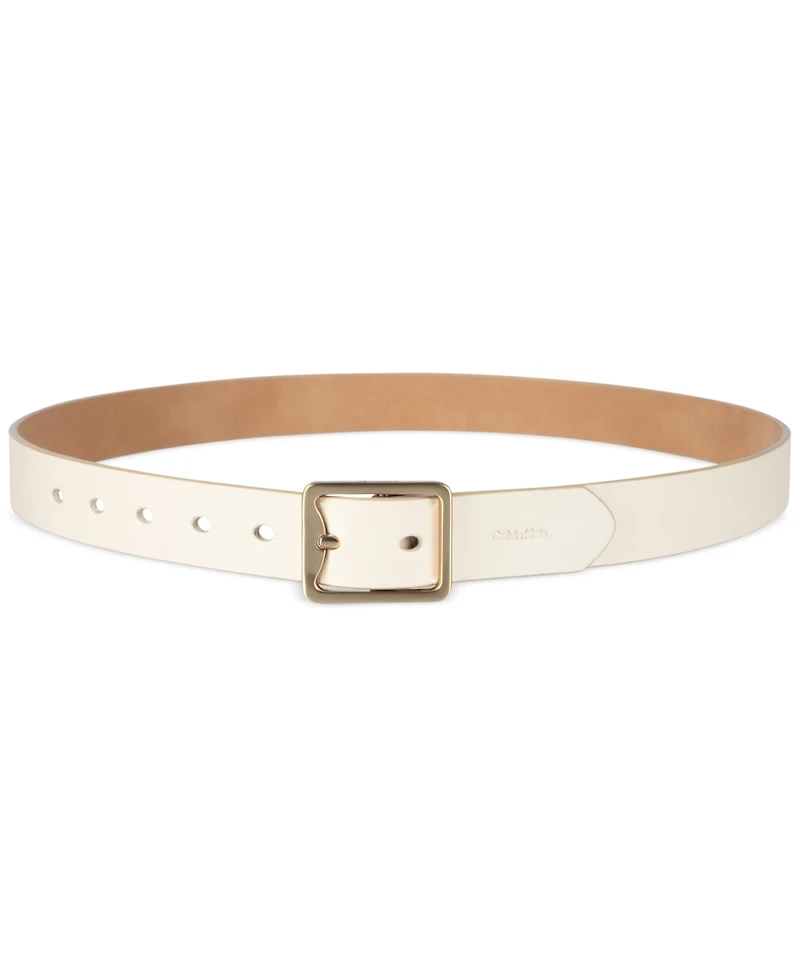 Calvin Klein Forged Center-Bar-Buckle Dress Belt