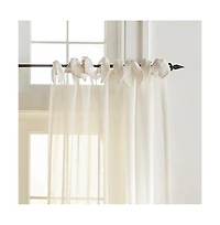 Elrene Home Fashions Vienna Tie-Top Sheer Window Curtain