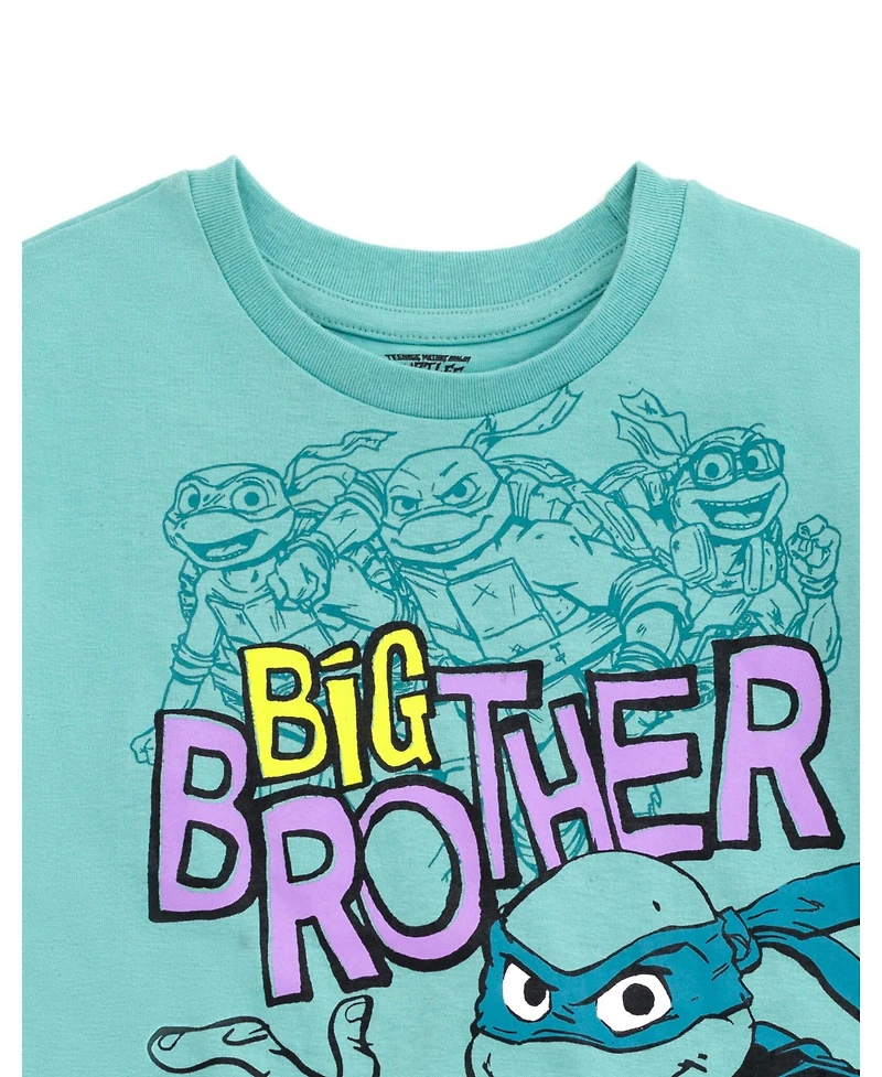 Teenage Mutant Ninja Turtles Little Boys Drop Shoulder T-Shirt