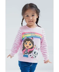 Gabby's Dollhouse Toddler Girls Dreamworks Gabbys Pandy Paws Fleece Fur Sweatshirt