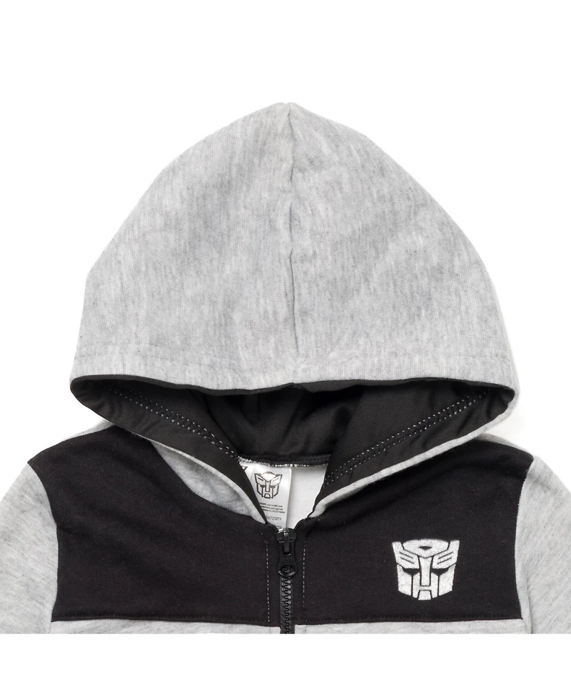 Transformers Toddler Boys Optimus Prime Bumblebee Megatron Half Zip Pullover Hoodie