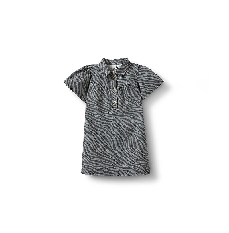Cotton On Little Girls Kelly Denim Dress