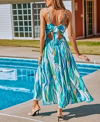 Cupshe Women's One Abstract Maxi Beach Dress