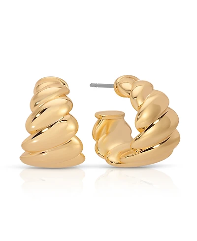 Ettika Twist of Fate Hoops Earrings