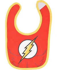 Justice League Batman Superman The Flash Baby 6 Pack Bibs Newborn