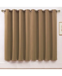 Kate Aurora Set of 2 Thermal Room Darkening Grommet Top Curtains For Small Windows
