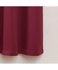 Kate Aurora Set of 2 Thermal Room Darkening Grommet Top Curtains For Small Windows