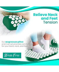 Sorbus 51 Inch Acupressure Mat, Pillow & Carry Bag