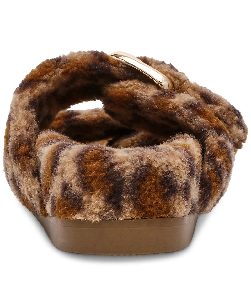 Dv Dolce Vita Women's Aldoni Plush Double-Strap Slide Slippers