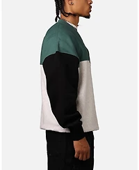 Carre Men's Floral Oversized Panel Crewneck