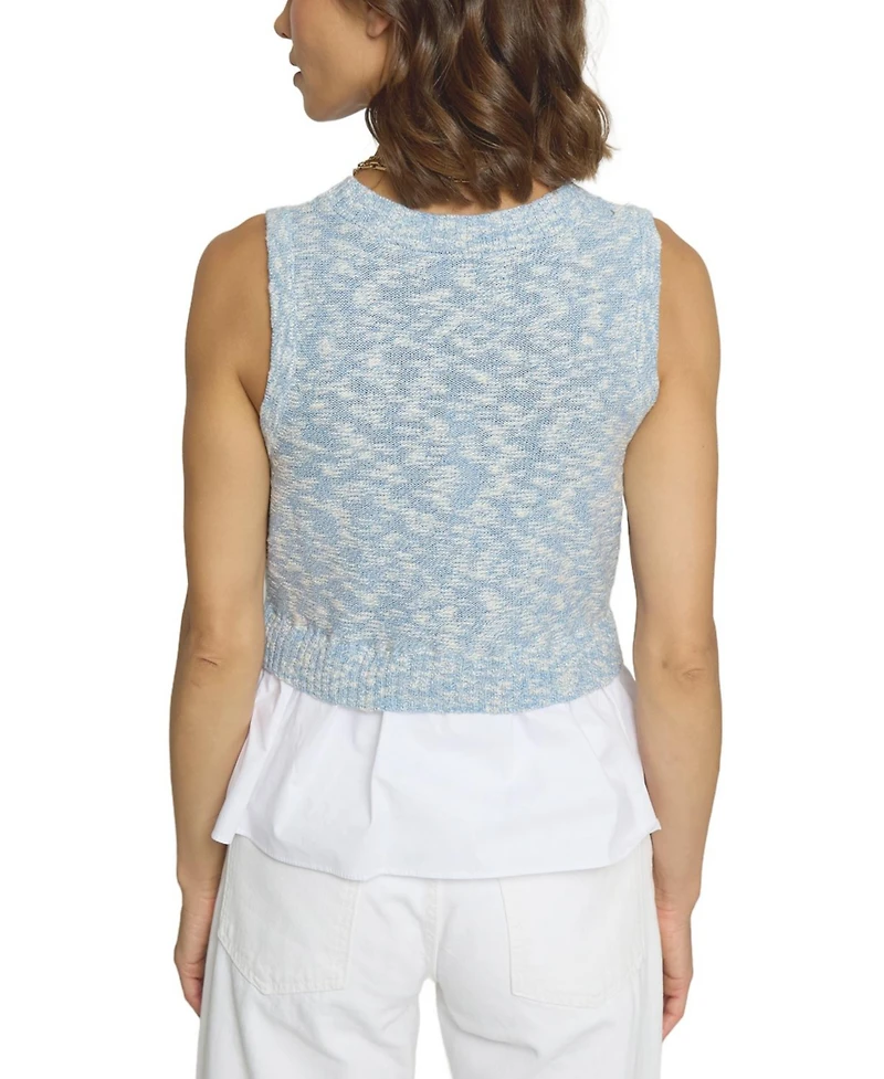Central Park West Women's Sleeveless Twofer Top
