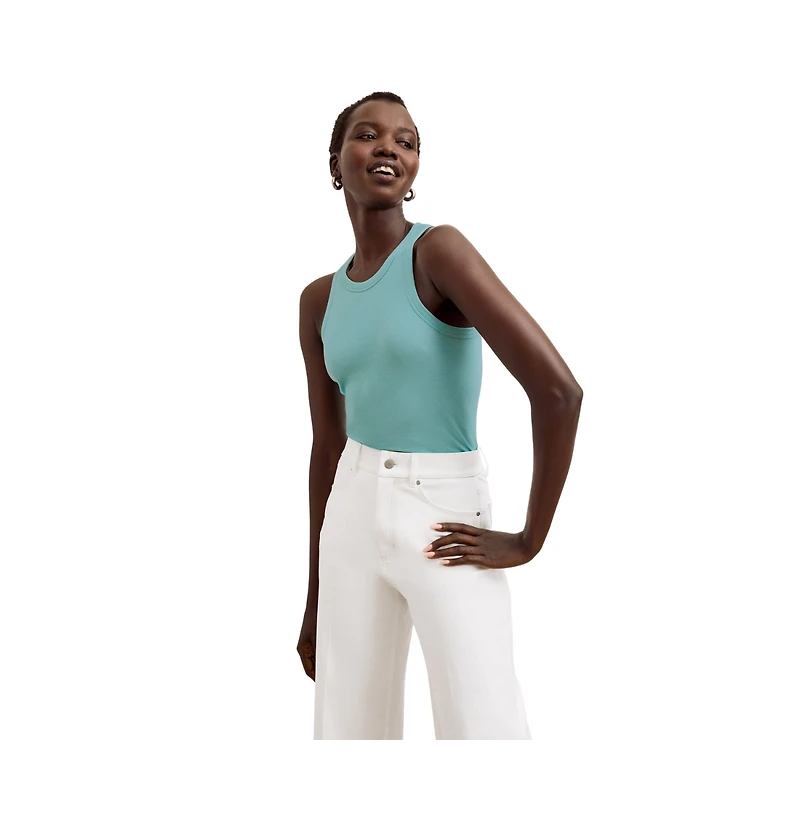 M.m.LaFleur Women's Aubry Layering Tank - Organic Ribbed Pima Cotton