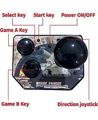 Nbcp Mini Handheld Retro Game Console: 20+ Pre-installed Classic Games, Hd 1080P, Wireless Joysticks