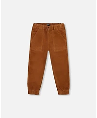 Deux par Baby Boy Stretch Corduroy Jogger Pants Brown