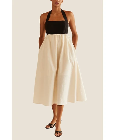 Crescent Women's Lilibeth Halter Neck Midi Dress Success
