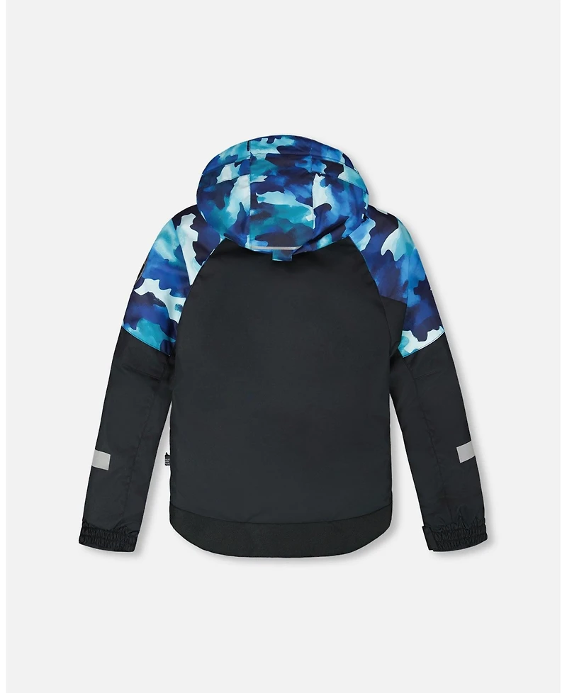 Deux par Boy Two-Piece Play Snowsuit Teal Blue Camouflage - Toddler|Child