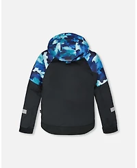 Deux par Boy Two-Piece Play Snowsuit Teal Blue Camouflage - Toddler|Child