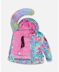 Deux par Girl Two-Piece Play Snowsuit Purple