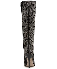 Jessica Simpson Women's Lovienn Rhinestone Stiletto Knee-High Dress Boots