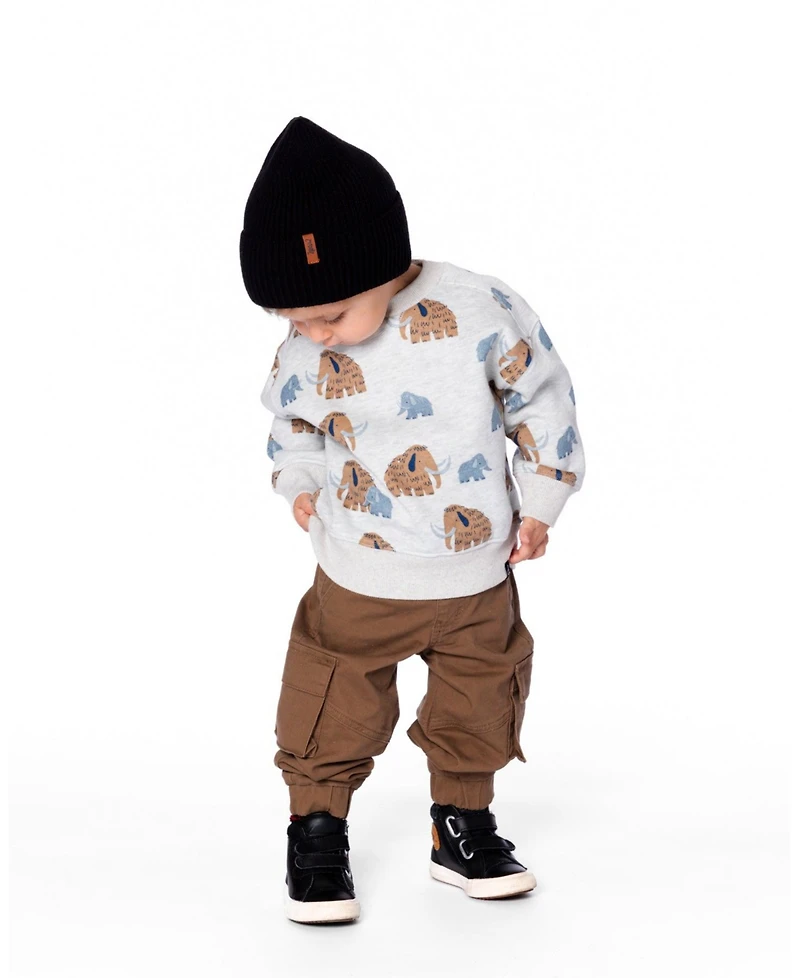 Deux par Boy Twill Jogger Cargo Pants Taupe - Toddler|Child