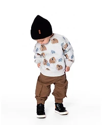 Deux par Boy Twill Jogger Cargo Pants Taupe - Toddler|Child