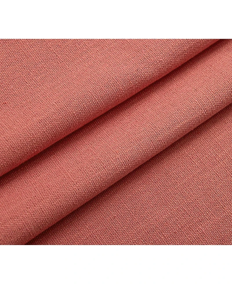 Kate Aurora Teen Decor Poly Cotton Coral Colored Grommet Top Window Valance