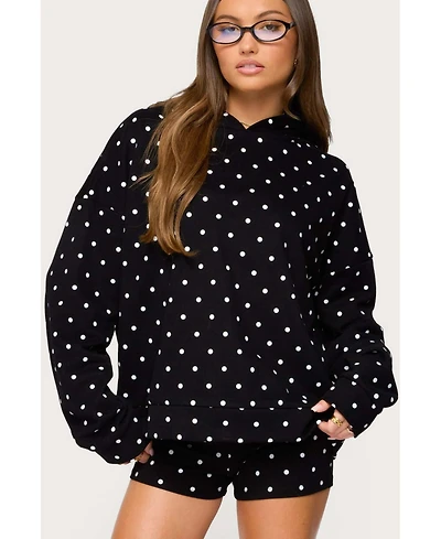 Edikted Women's Chelsie Polka Dot Hoodie