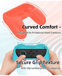 Nbcp Grip Handles for Nintendo Switch 2-Pack, Anti-Slip, Wear-Resistant Comfort Grips for Joy-Con Controllers