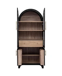 Streamdale Furniture 71" Arched Kitchen Pantry Cabinet