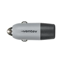 Ventev 20W Ultrafast Usb C Universal Car Charger and Usb C to Apple Lightning Cable-Gray
