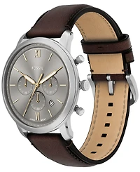 Fossil Men's Neutra Chronograph Brown Leather Watch, 44mm