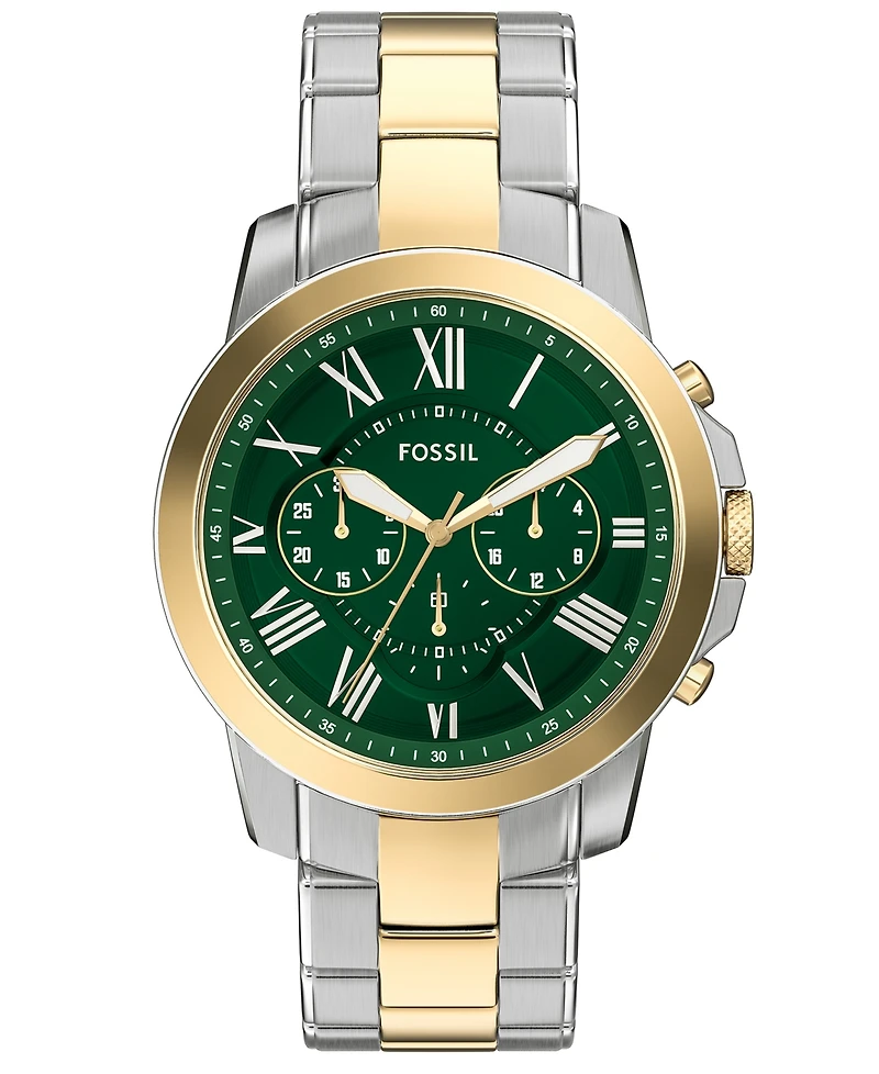 Fossil Men's Grant Chronograph Two-Tone Stainless Steel Watch