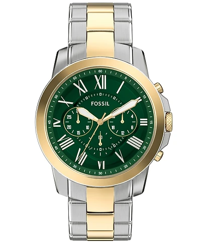 Fossil Men's Grant Chronograph Two-Tone Stainless Steel Watch