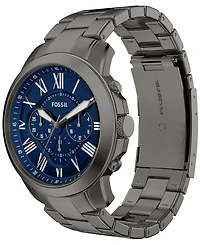 Fossil Men's Grant Chronograph Gunmetal Stainless Steel Watch, 44mm