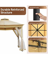 Streamdale Furniture 10x10 Outdoor Gazebo Tent with Netting